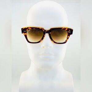 Ray-Ban State Street Women’s Sunglasses RB2186 Polished Havana Frame Brown Lens